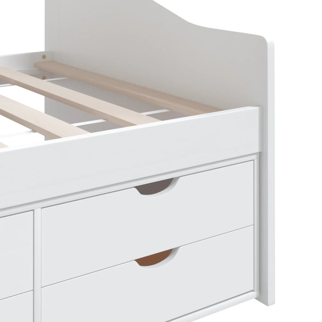 3-Seater Day Bed Without Mattress Solid Pinewood 90X200Cm
