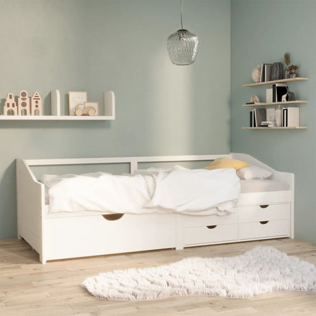 3-Seater Day Bed Without Mattress Solid Pinewood 90X200Cm