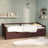 3-Seater Day Bed Without Mattress Solid Pinewood 90X200Cm