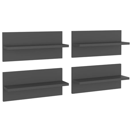 Wall Shelf 4 Pcs 40X11.5X18 Cm Engineered Wood