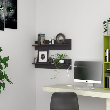 Wall Shelf 4 Pcs 80X11.5X18 Cm Engineered Wood