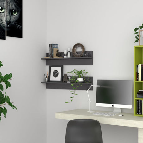 Wall Shelf 4 Pcs 80X11.5X18 Cm Engineered Wood