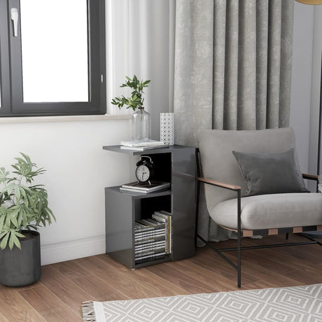 Side Table 36X30X56 Cm Engineered Wood