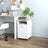Side Cabinet With Wheels 33X38X60 Cm Engineered Wood