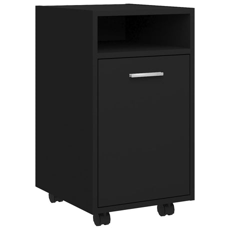 Side Cabinet With Wheels 33X38X60 Cm Engineered Wood