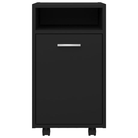 Side Cabinet With Wheels 33X38X60 Cm Engineered Wood