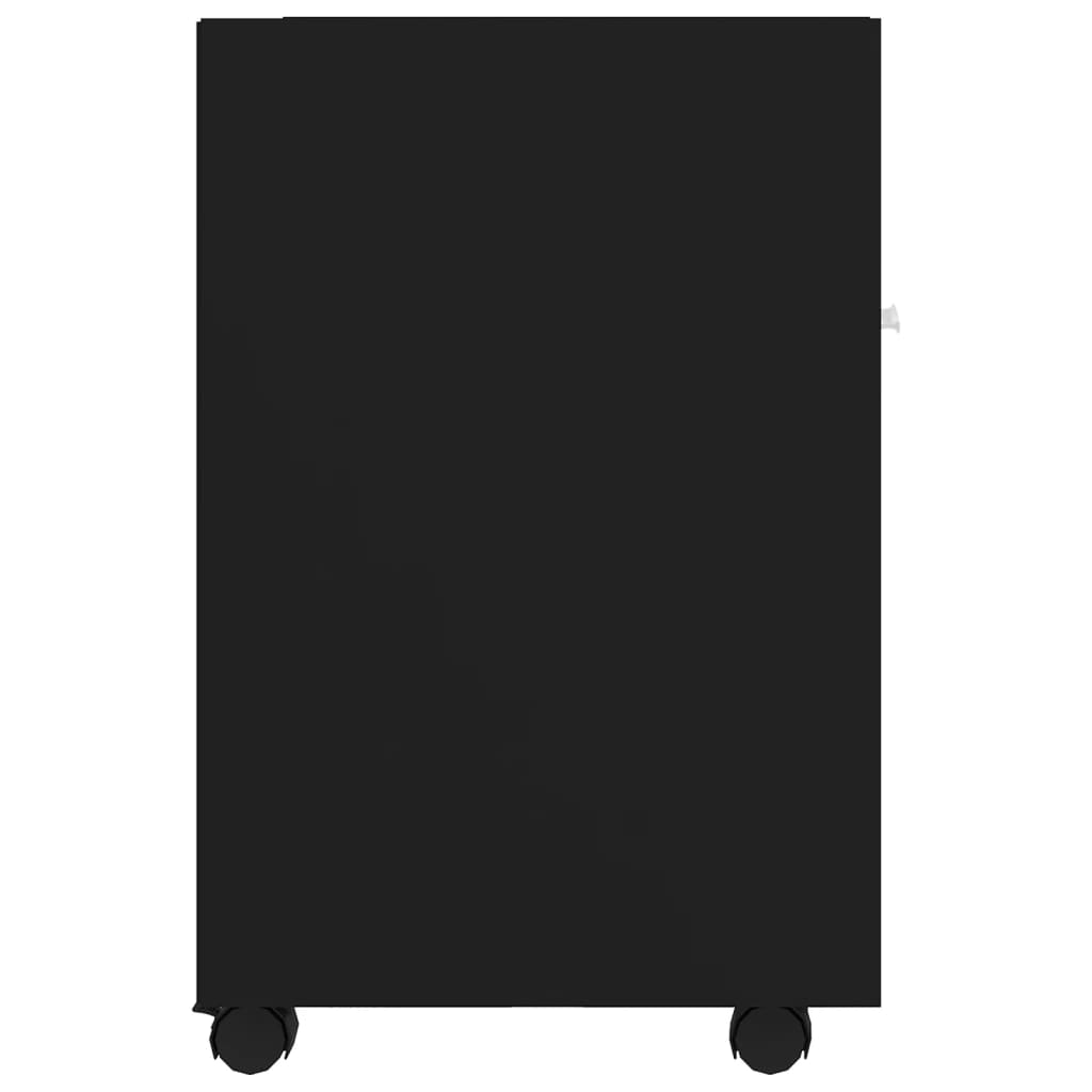 Side Cabinet With Wheels 33X38X60 Cm Engineered Wood