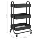 3-Tier Trolley 43X34X79 Cm Steel