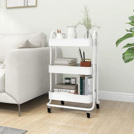 3-Tier Trolley 43X34X79 Cm Steel
