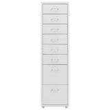 Mobile File Cabinet Grey 28x41x109 cm Metal