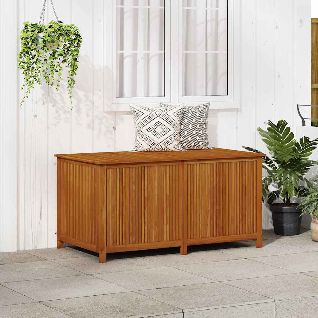 Garden Storage Box Solid Acacia Wood