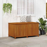 Garden Storage Box Solid Acacia Wood