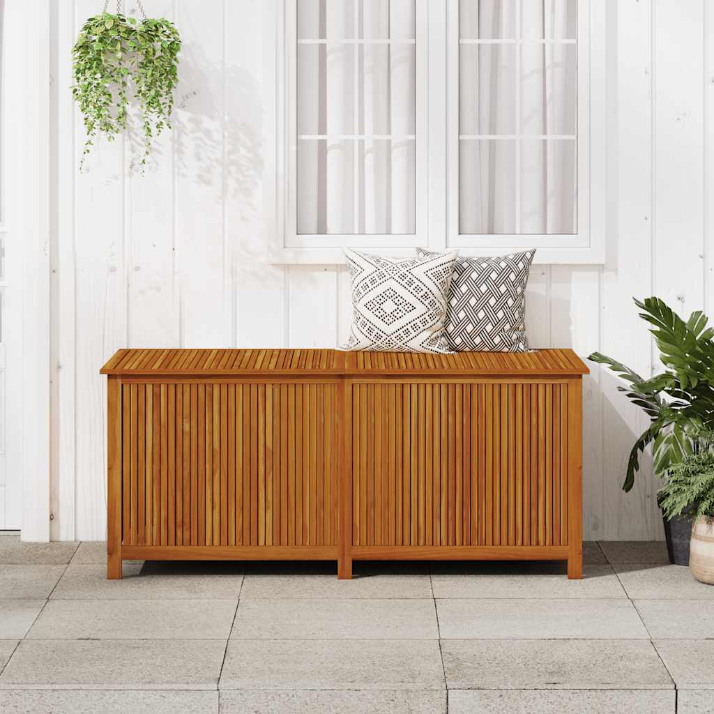 Garden Storage Box Solid Acacia Wood