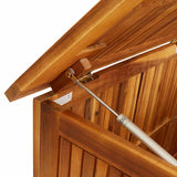 Garden Storage Box Solid Acacia Wood