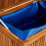 Garden Storage Box Solid Acacia Wood