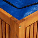 Garden Storage Box Solid Acacia Wood