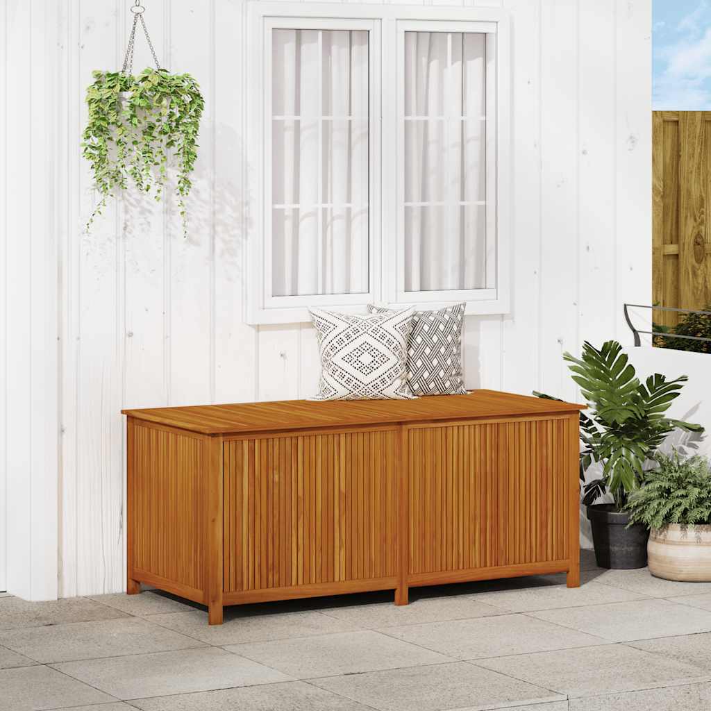 Garden Storage Box Solid Acacia Wood