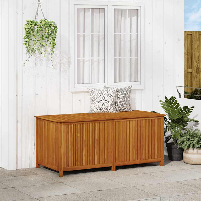 Garden Storage Box Solid Acacia Wood