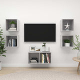 5 Piece Tv Cabinet Set Engineered Wood