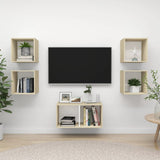 5 Piece Tv Cabinet Set Engineered Wood