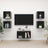 5 Piece Tv Cabinet Set Engineered Wood