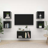 5 Piece Tv Cabinet Set Engineered Wood