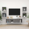 5 Piece Tv Cabinet Set Engineered Wood