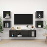 5 Piece Tv Cabinet Set Engineered Wood