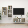 3 Piece Tv Cabinet Set Engineered Wood