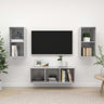 3 Piece Tv Cabinet Set Engineered Wood