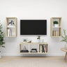 3 Piece Tv Cabinet Set Engineered Wood