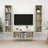 3 Piece Tv Cabinet Set Engineered Wood