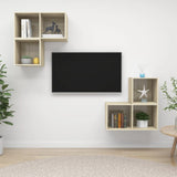 4 Piece Tv Cabinet Set Engineered Wood
