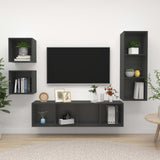 4 Piece Tv Cabinet Set Engineered Wood