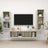 4 Piece Tv Cabinet Set Engineered Wood