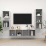 4 Piece Tv Cabinet Set Engineered Wood