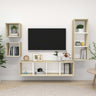 4 Piece Tv Cabinet Set Engineered Wood
