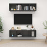 Wall-Mounted Tv Cabinets 2 Pcs Engineered Wood