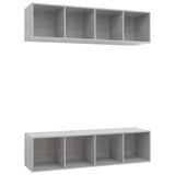 Wall-Mounted Tv Cabinets 2 Pcs Engineered Wood