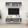Wall-Mounted Tv Cabinets 2 Pcs Engineered Wood