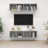Wall-Mounted Tv Cabinets 2 Pcs Engineered Wood