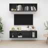 Wall-Mounted Tv Cabinets 2 Pcs Engineered Wood