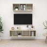 2 Piece Tv Cabinet Set Engineered Wood