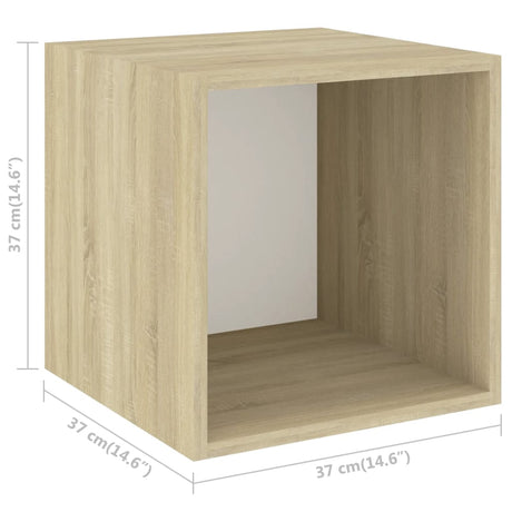 2 Piece Tv Cabinet Set Engineered Wood