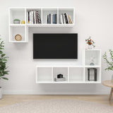 4 Piece Tv Cabinet Set Engineered Wood