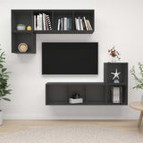 4 Piece Tv Cabinet Set Engineered Wood