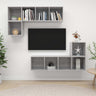 4 Piece Tv Cabinet Set Engineered Wood