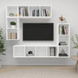 4 Piece Tv Cabinet Set Engineered Wood