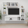 4 Piece Tv Cabinet Set Engineered Wood