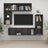 4 Piece Tv Cabinet Set Engineered Wood